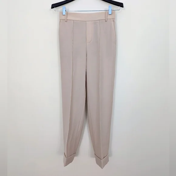 Vince Cuffed Tapered Pull-On Pant in Sandstone Crepe, XS - Picture 10 of 16